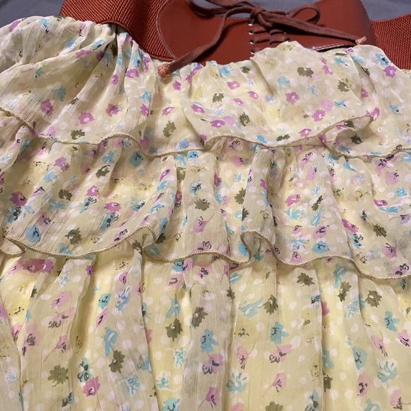 Floral Layered Ruffle Skirt - Picture 3 of 7